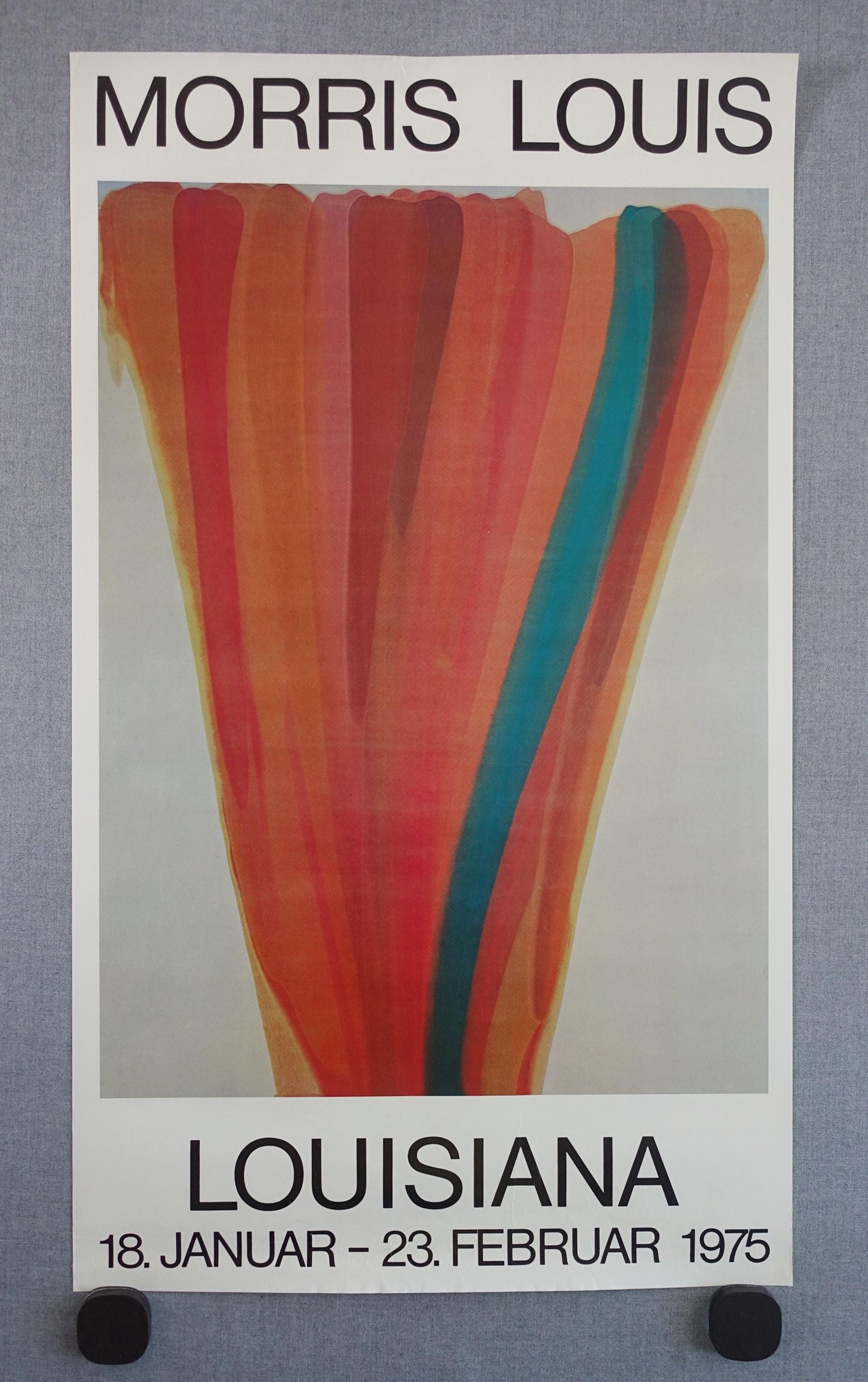 1975 Morris Louis on Louisiana Museum of Modern Art - Original Vintage Poster