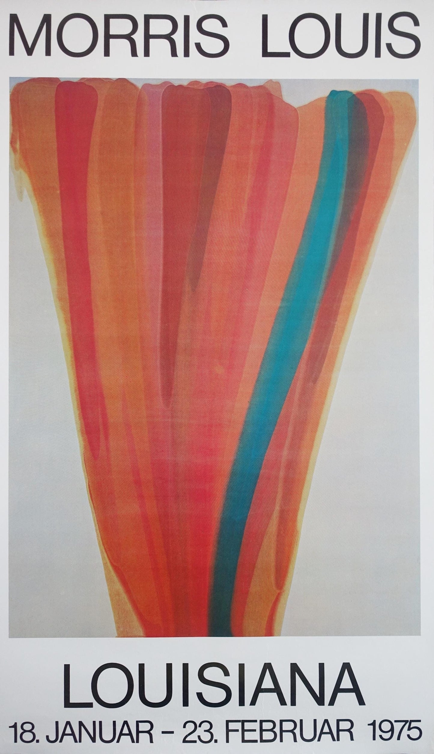 1975 Morris Louis on Louisiana Museum of Modern Art - Original Vintage Poster