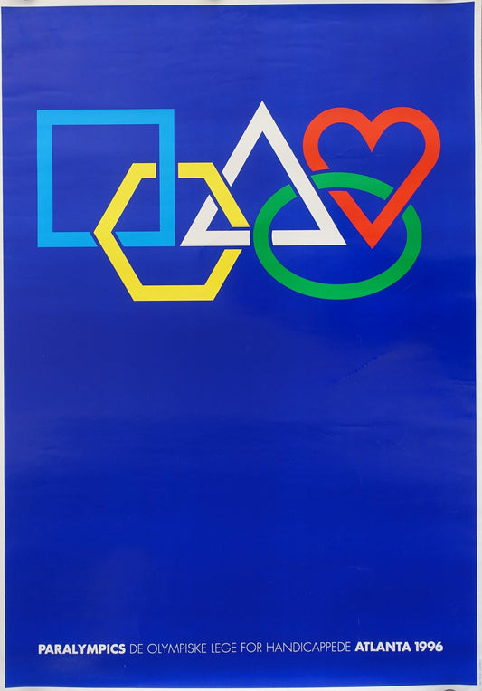 1996 Atlanta Paralympics by Arnoldi - Original Vintage Poster