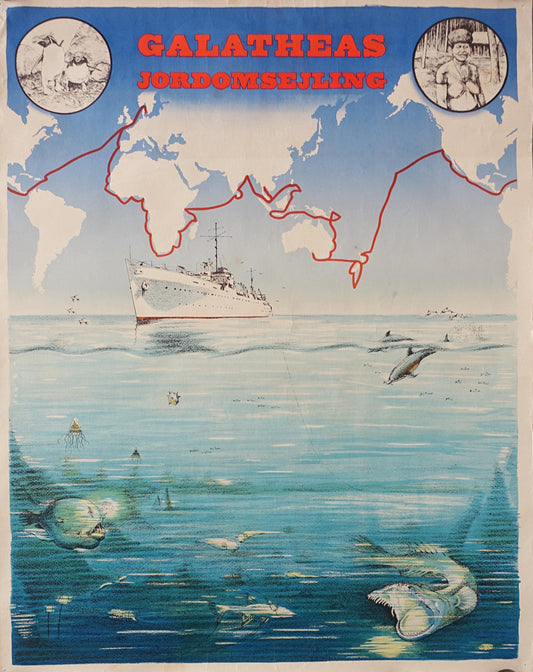 1950 Galathea Expedition II - Original Vintage Poster