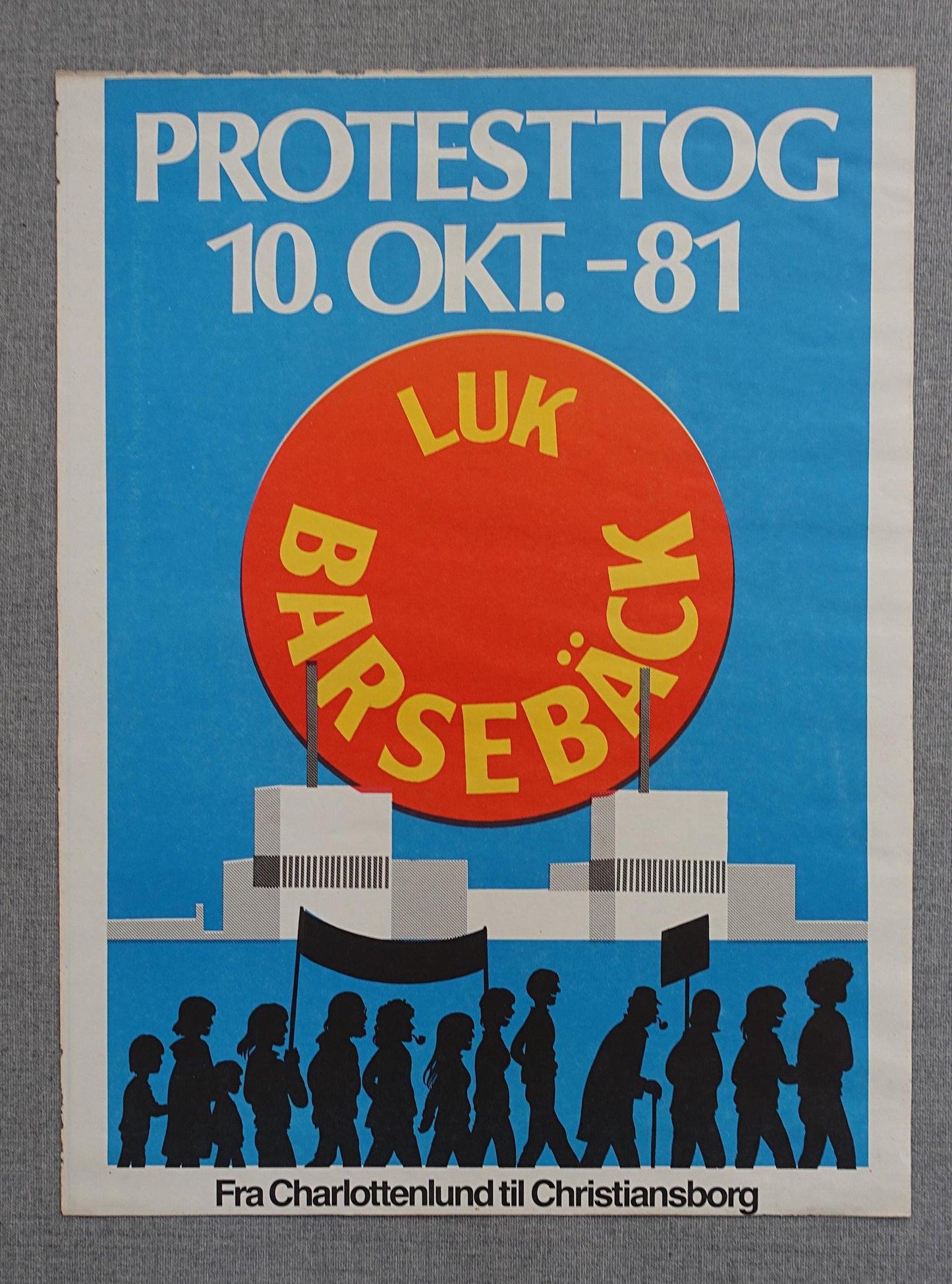 1981 Anti-nuclear Movement Campaign Poster - Original Vintage Poster