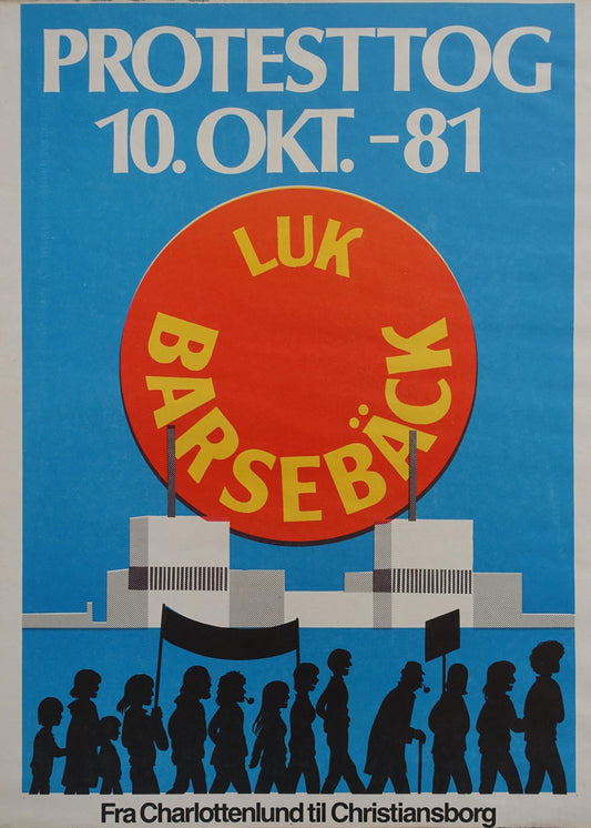 1981 Anti-nuclear Movement Campaign Poster - Original Vintage Poster