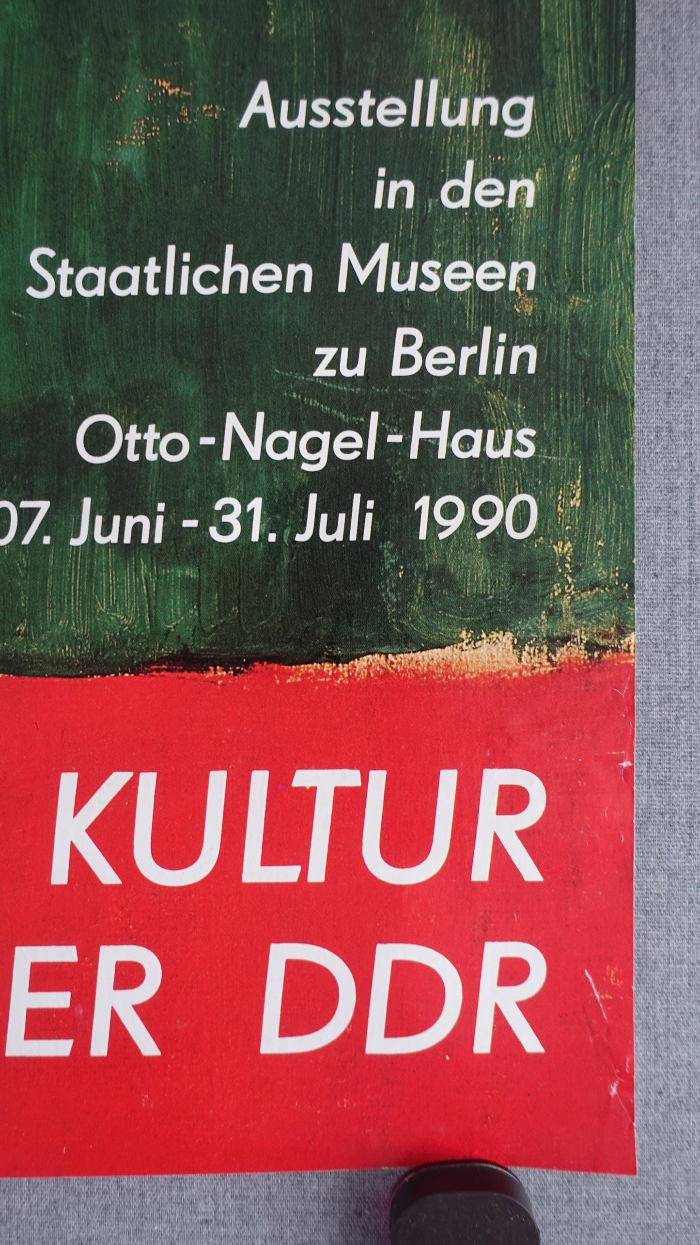 1990 Soviet and Russian Art in DDR - Original Vintage Poster