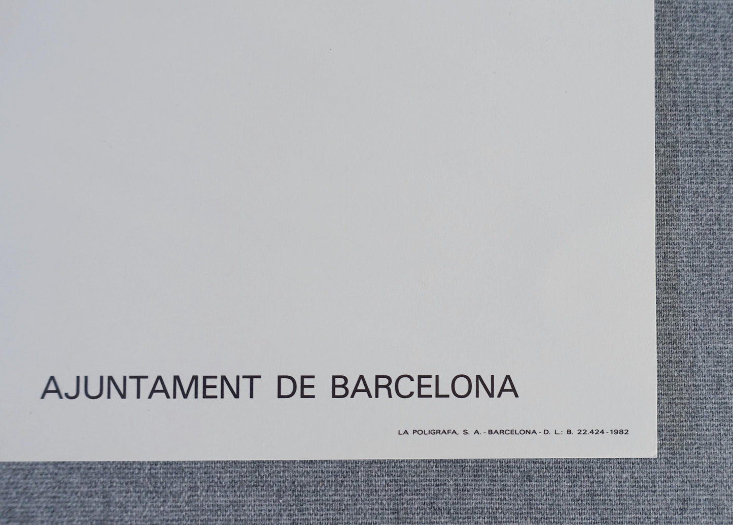 1982 Miro Barcelona Exhibition Poster - Original Vintage Poster