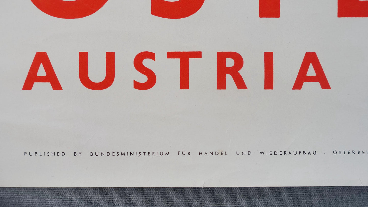 1960s Austria Travel Poster Stift Stams, Tirol - Original Vintage Poster