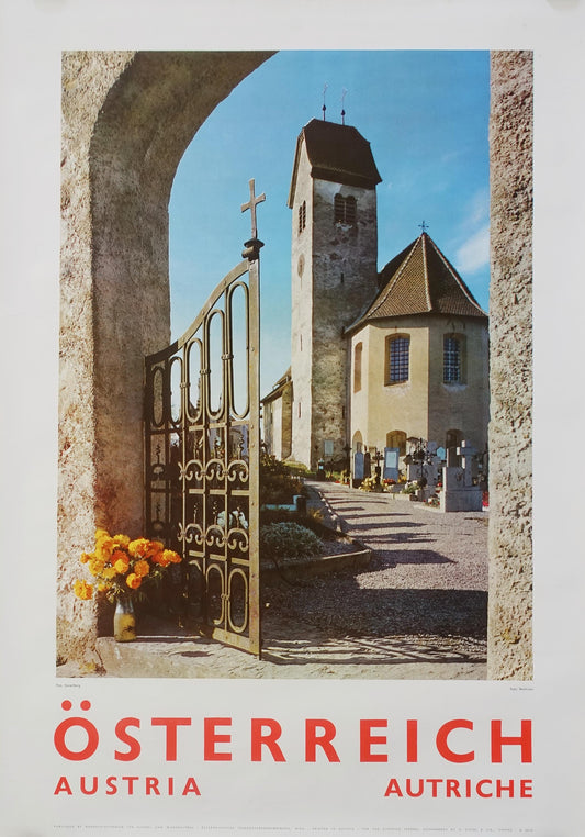 1960s Austria Travel Poster Tisis, Vorarlberg - Original Vintage Poster