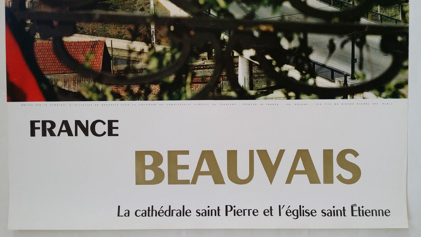 1960s France, Beauvais Travel Poster - Original Vintage Poster