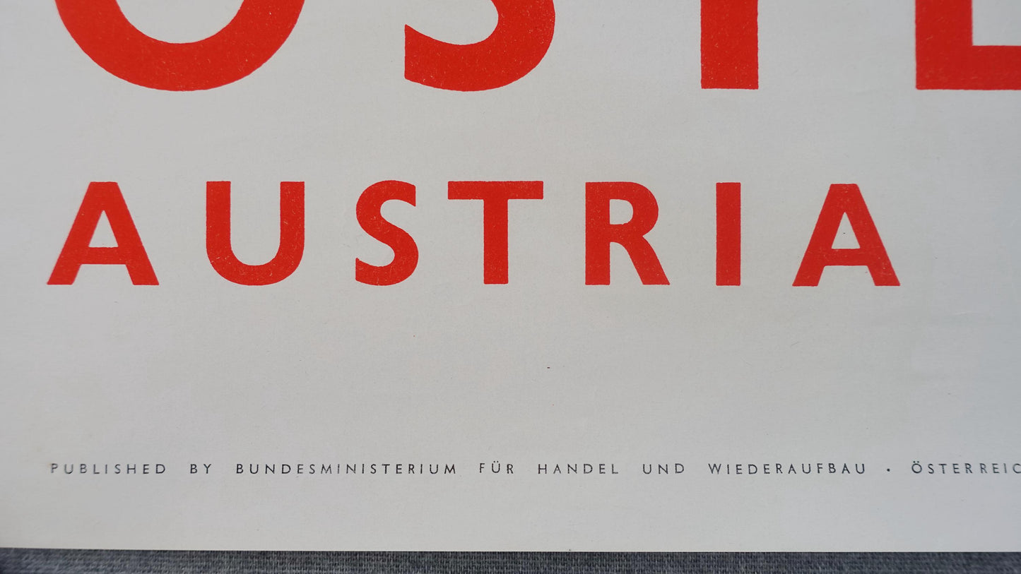 1960s Austria Travel Poster Tisis, Vorarlberg - Original Vintage Poster