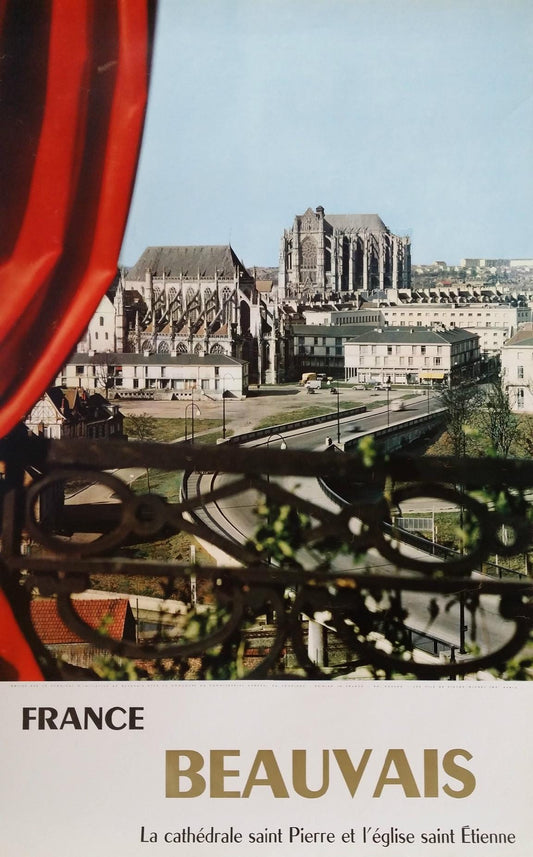 1960s France, Beauvais Travel Poster - Original Vintage Poster