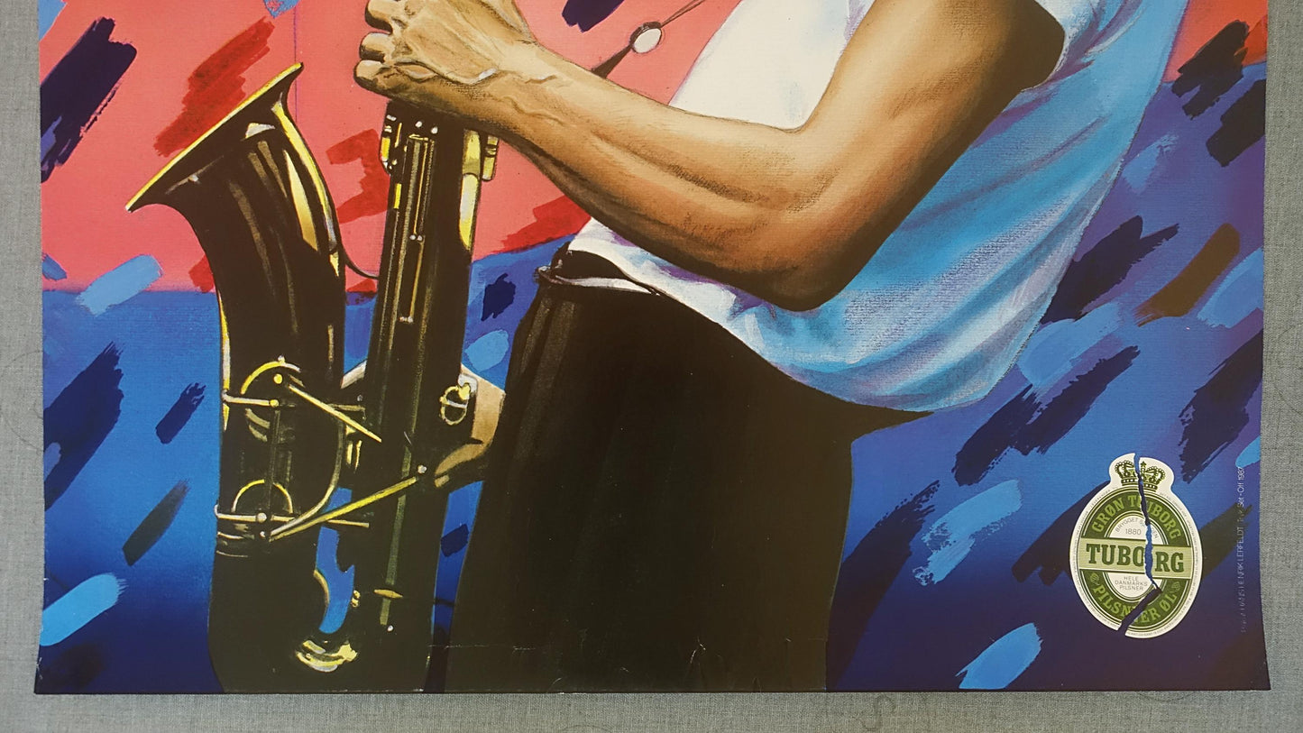 1987 Copenhagen Jazz Festival - Original Vintage Poster