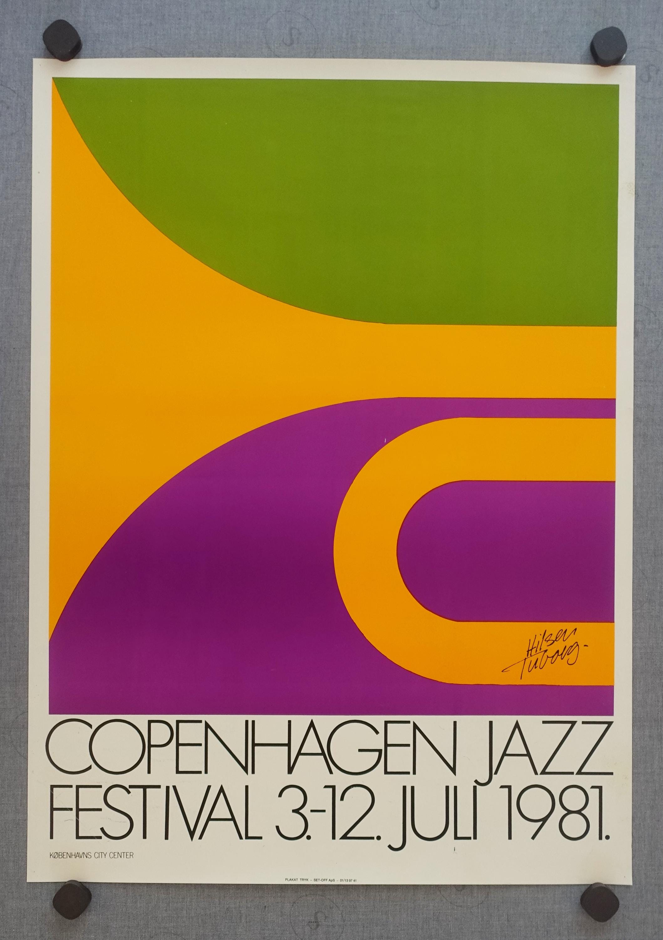 1981 Copenhagen Jazz Festival - Original Vintage Poster – Out of