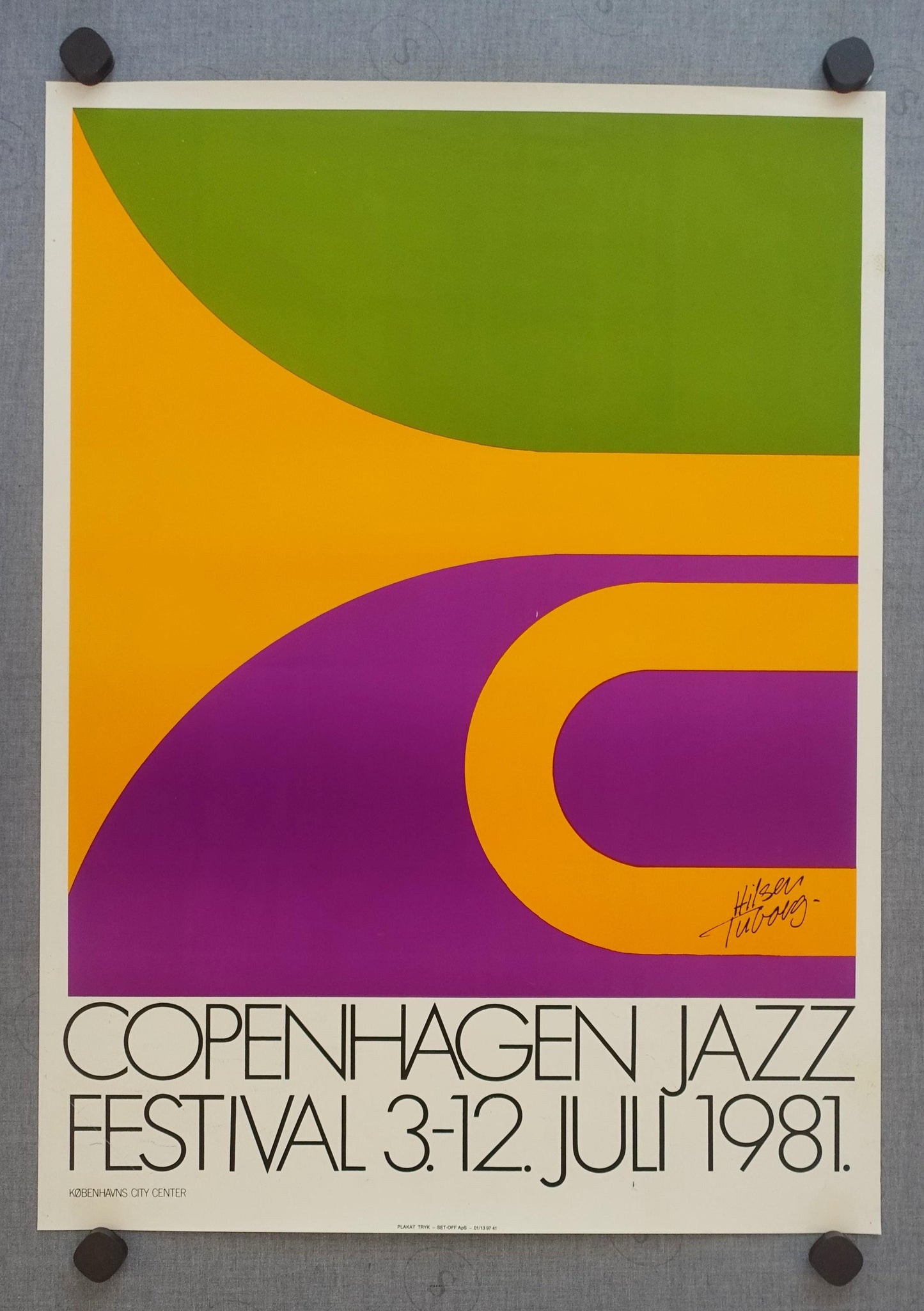 1981 Copenhagen Jazz Festival - Original Vintage Poster