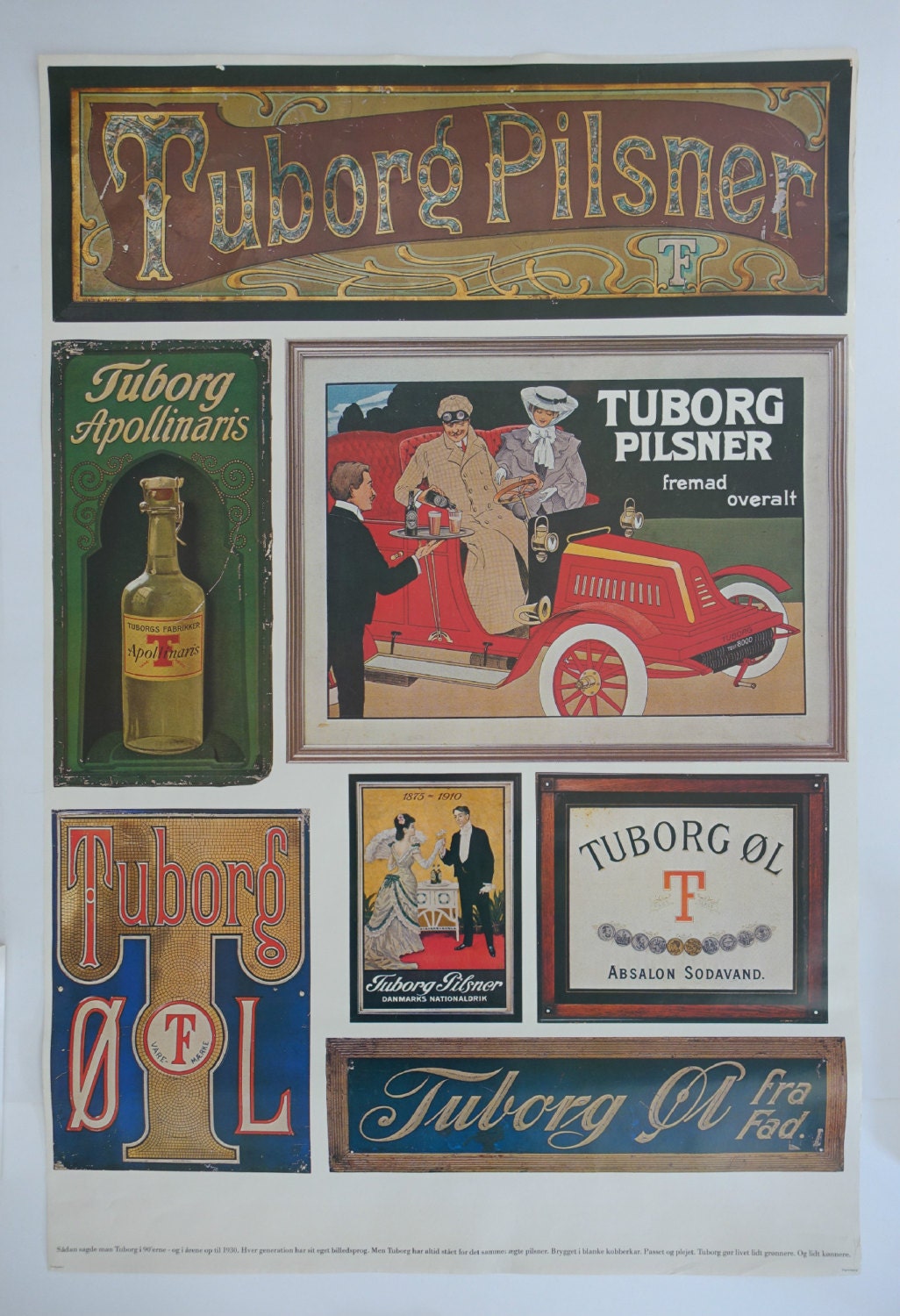 1970s Tuborg Beer Advertisement II - Original Vintage Poster