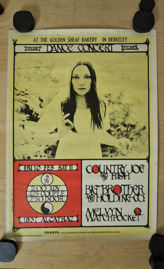 RESERVED 1967 Concert Poster - Original Vintage Poster