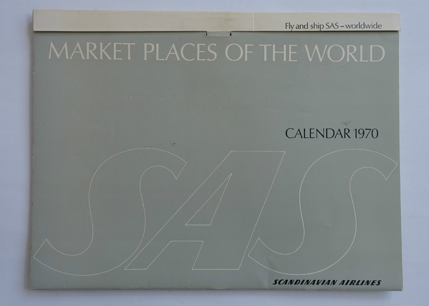 1970 SAS Airlines Calendar by Otto Nielsen - Original Vintage Calendar