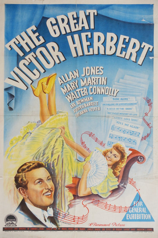 1939 The Great Victor Herbert Movie Poster - Original Vintage Poster