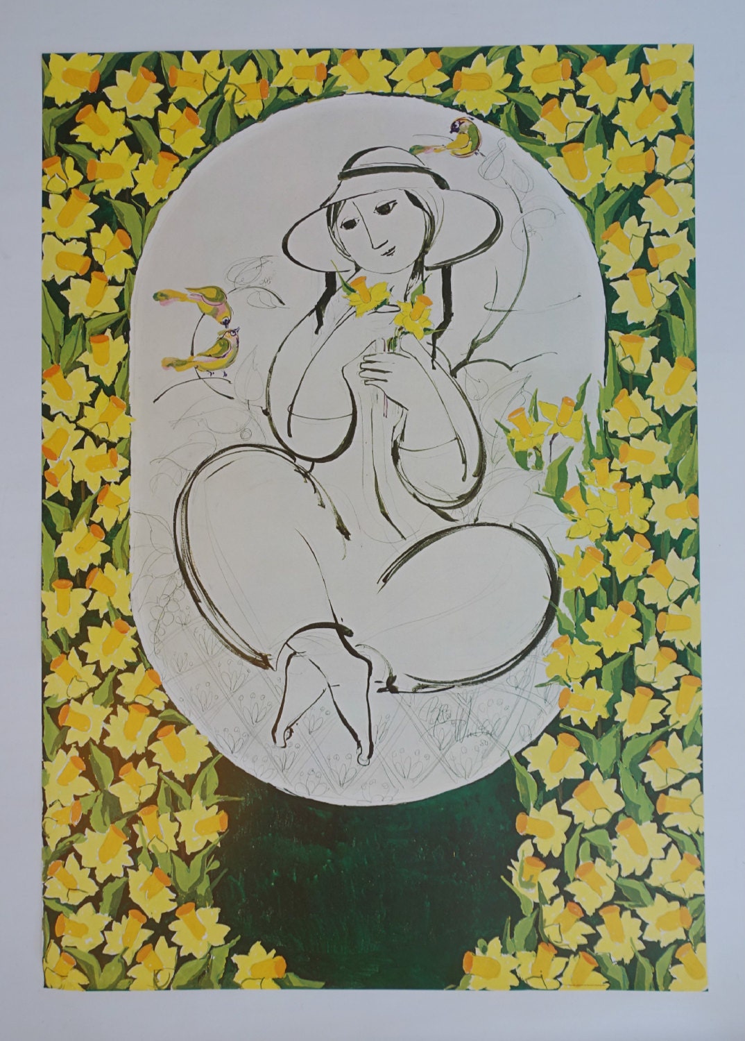 1980 Wiinblad Nature Girl - Original Vintage Poster