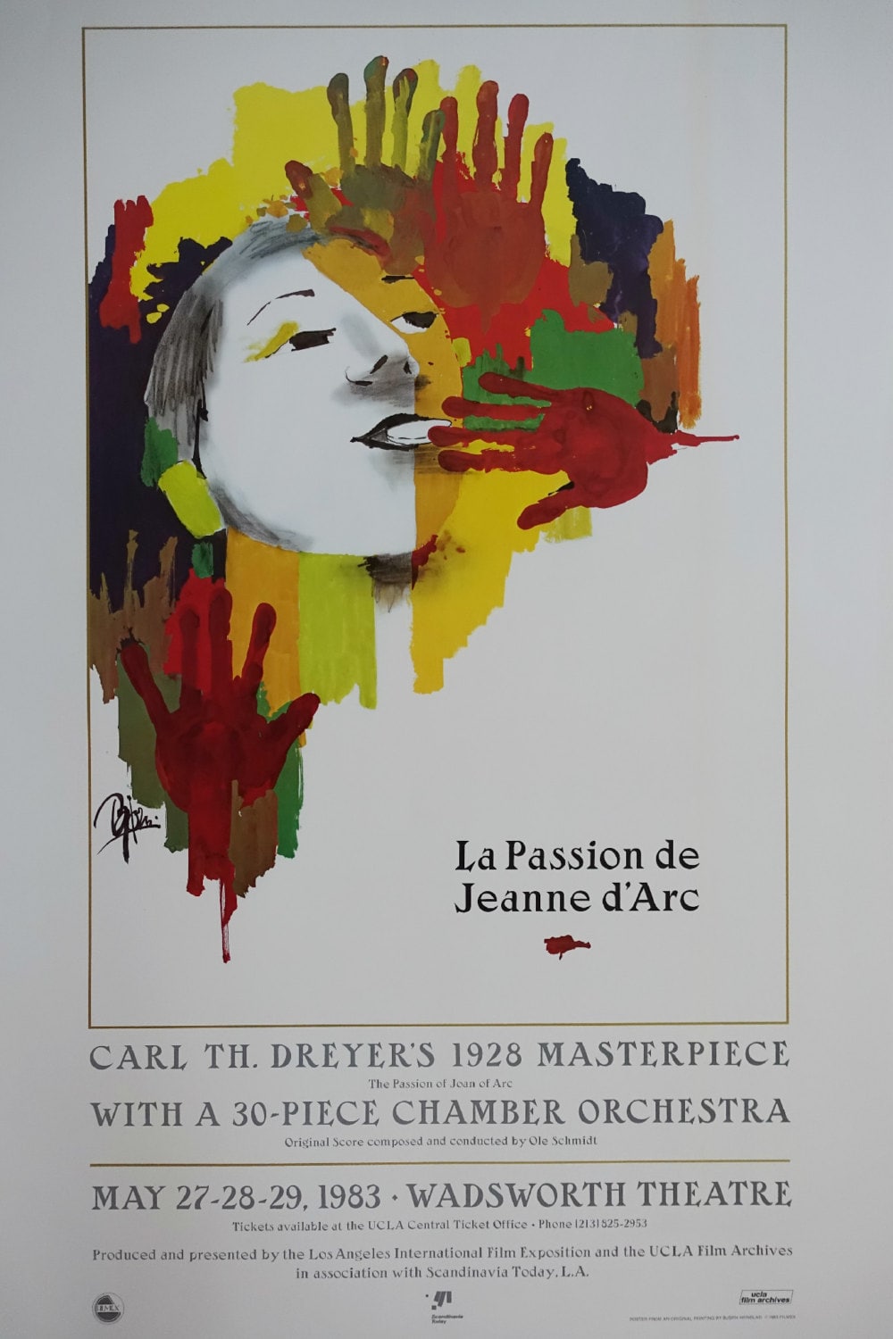 1983 Wiinblad La Passion de Jeánne d'Arc - Original Vintage Poster