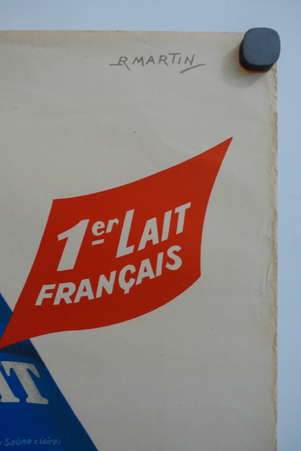 1950s French Milk Advertisement "France-Lait" - Original Vintage Poster