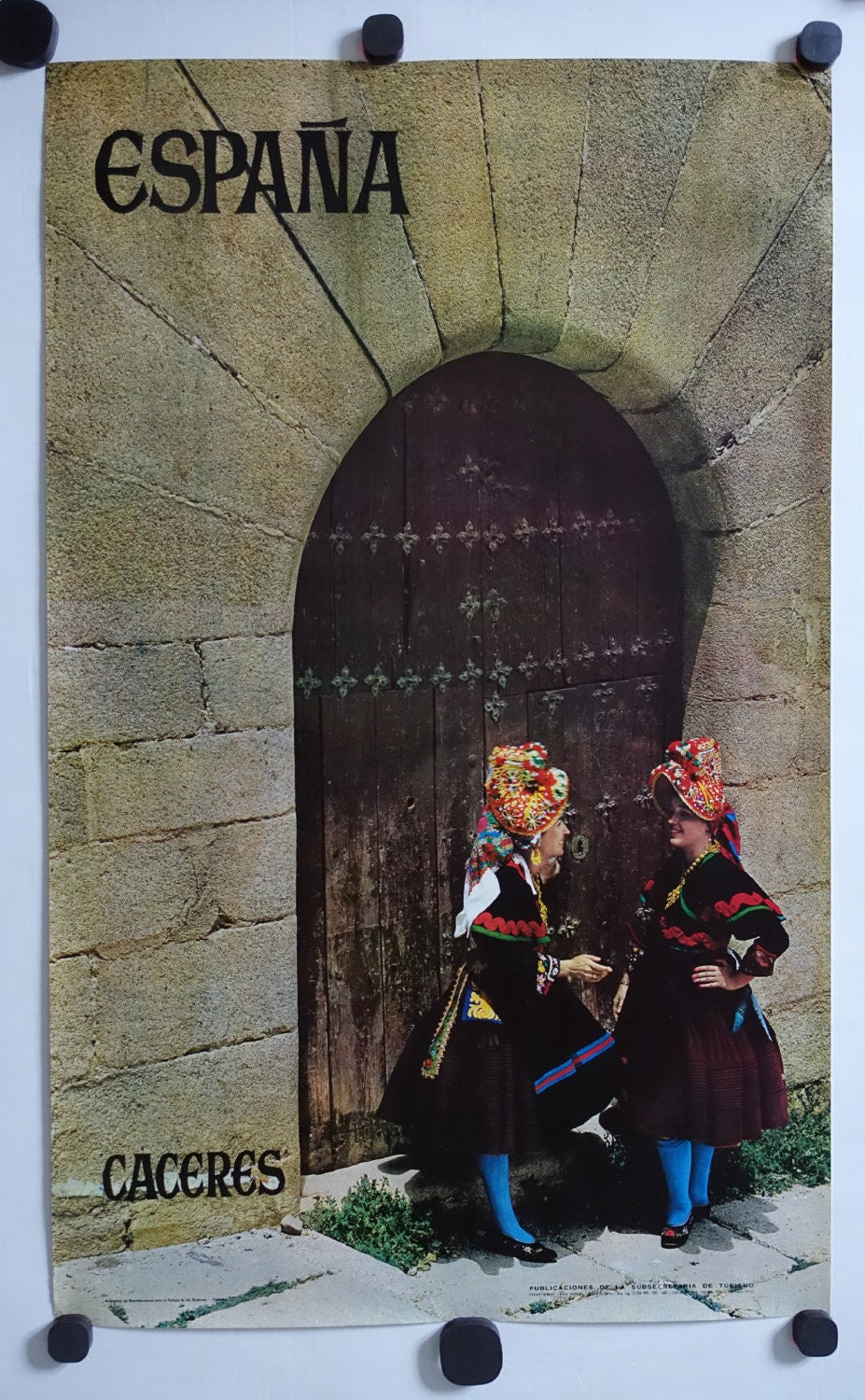 1965 Spain Travel Poster (Cáceres) - Original Vinage Poster