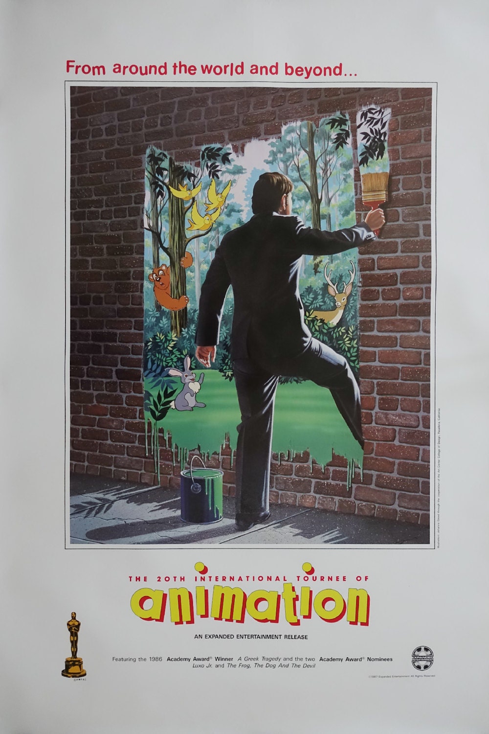 1987 Animation Festival - Original Vintage Poster