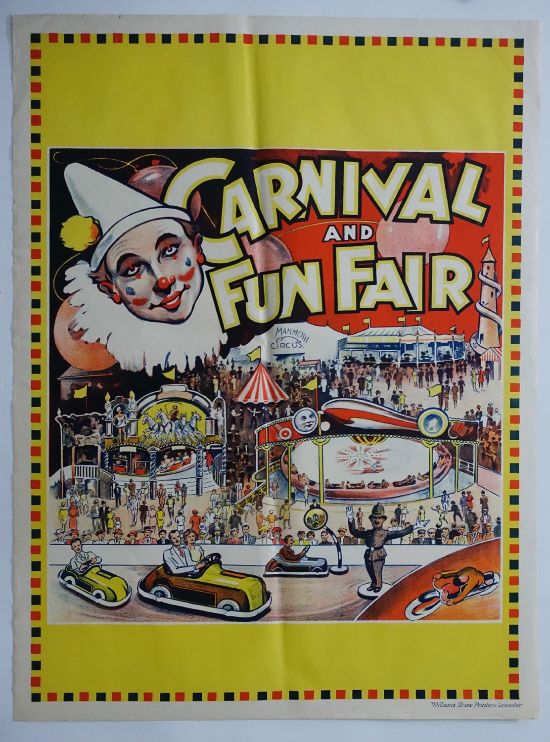 1950s Carnival and Fun Fair (Mammoth Circus) - Original Vintage Poster