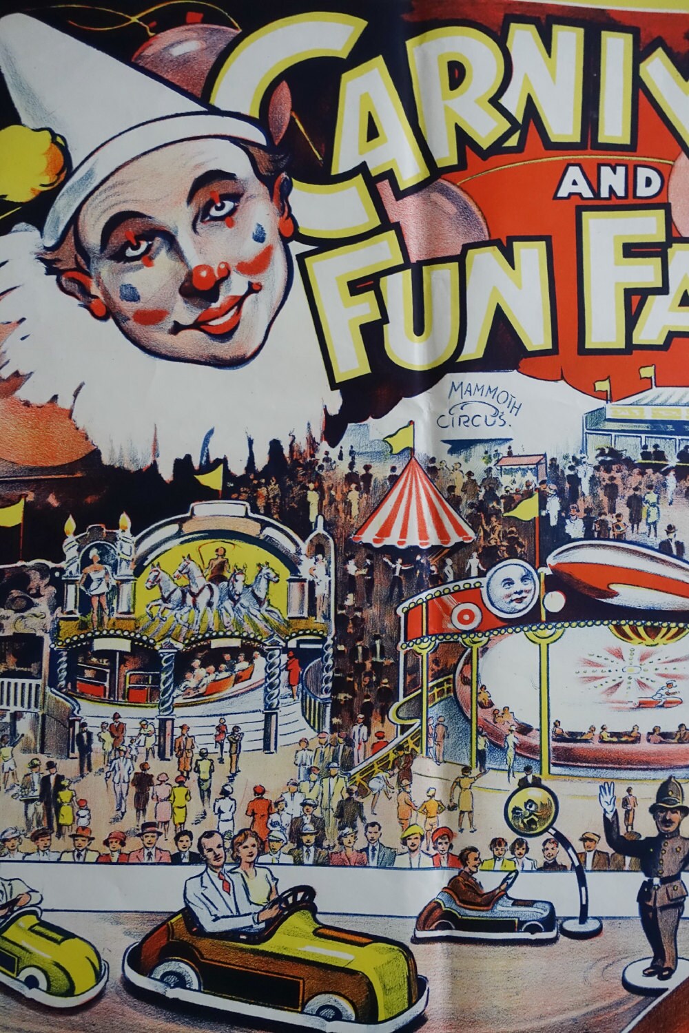 1950s Carnival and Fun Fair (Mammoth Circus) - Original Vintage Poster