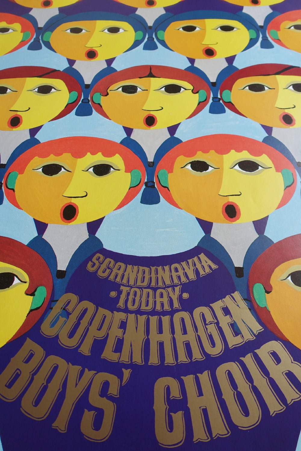 1983 Wiinblad Copenhagen Boys' Choir - Original Vintage Poster