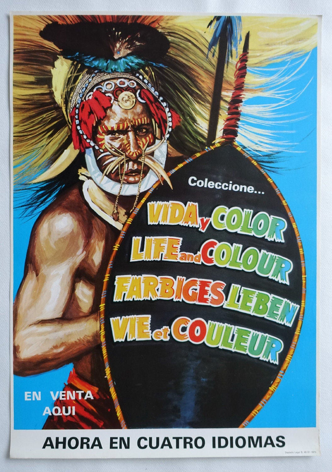 1970 Life and Color - Spanish Advertisement - Original Vintage Poster