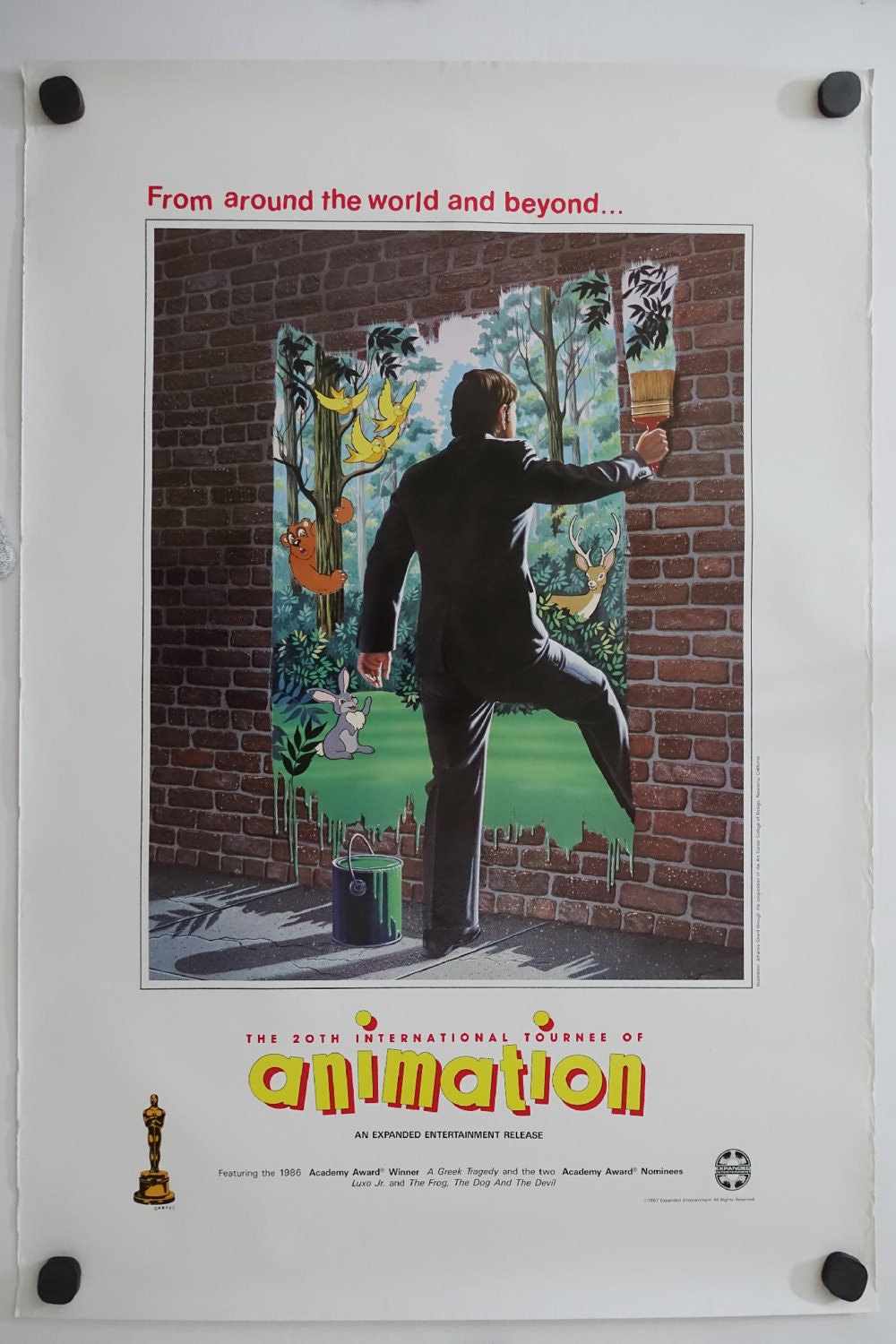 1987 Animation Festival - Original Vintage Poster