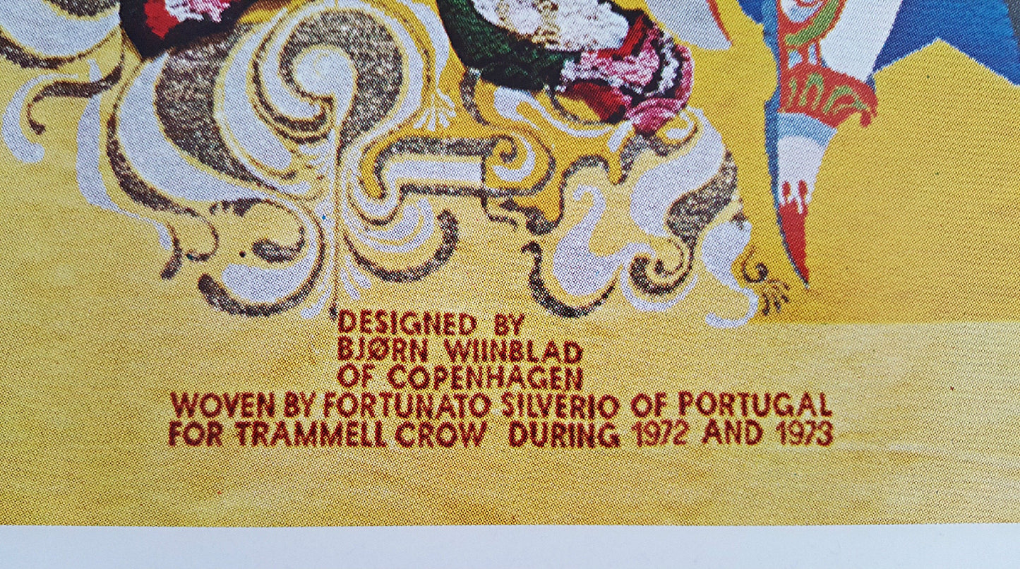 1972 The Wiinblad Tapestries - The Arabian Nights (Fifth Theme Large) - Original Vintage Poster