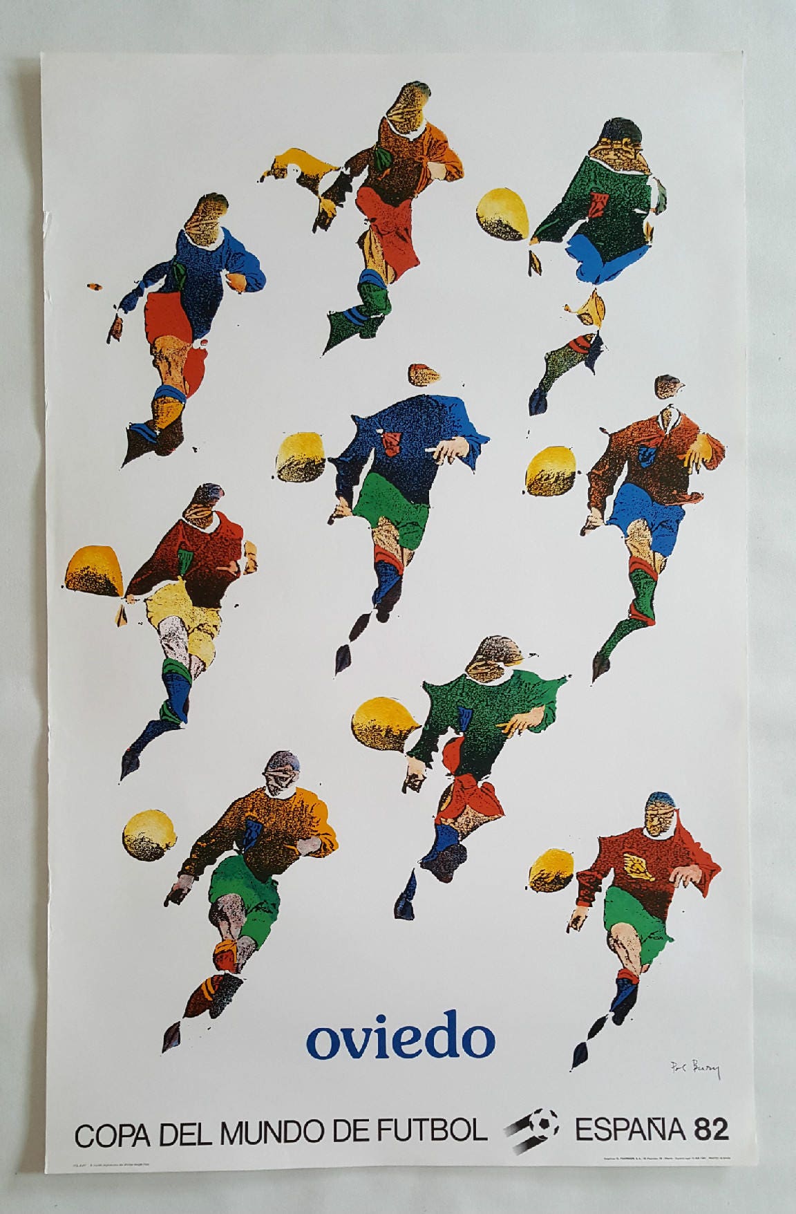 1982 World Cup Spain (Oviedo) - Original Vintage Poster