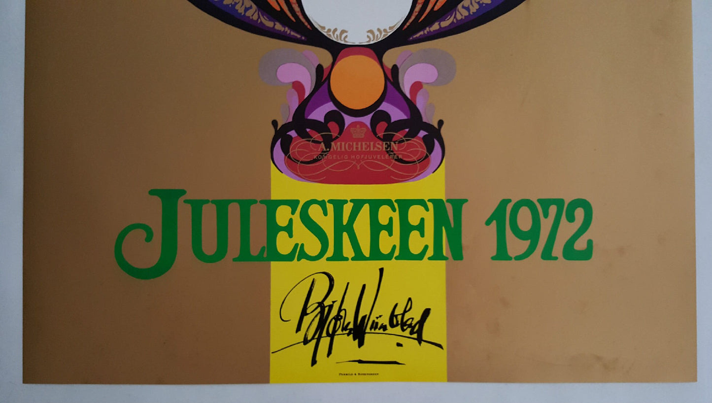 1972 Wiinblad Jewelry for A. Michelsen - Original Vintage Poster