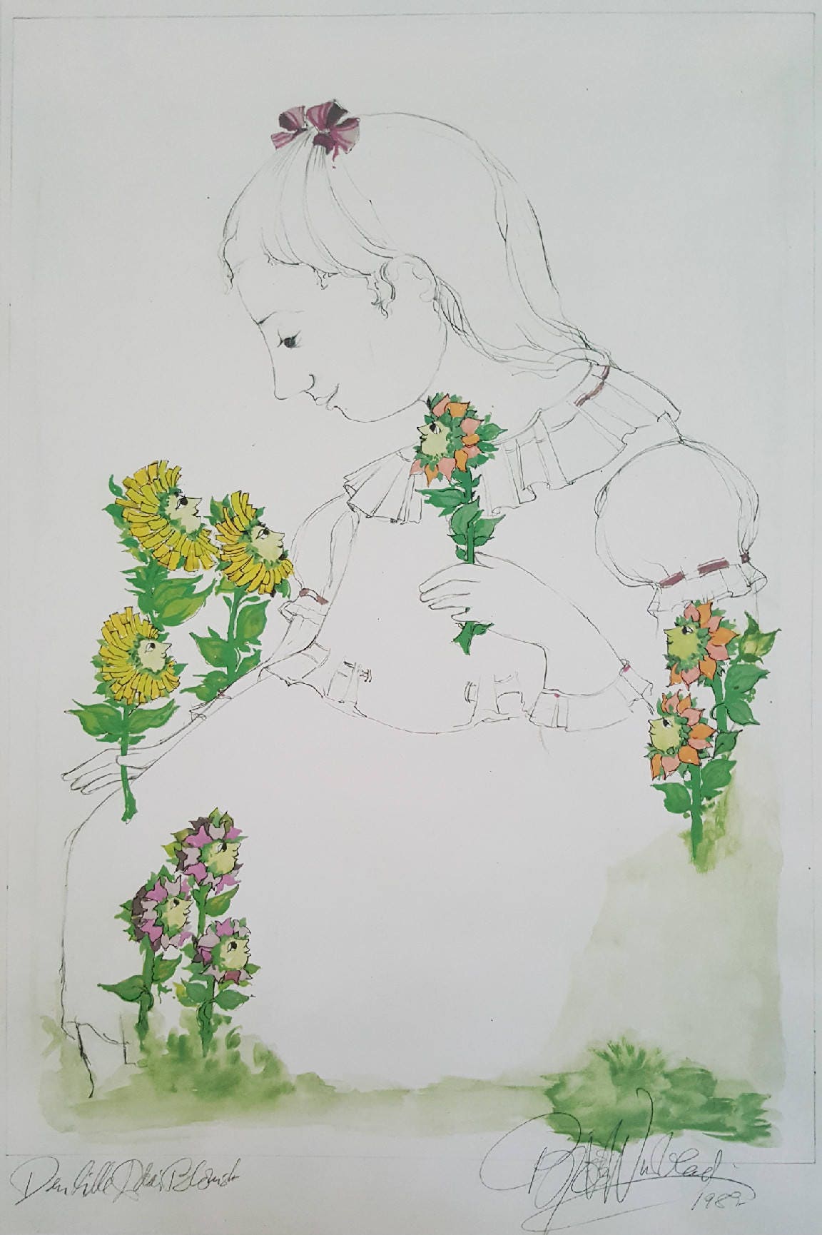 1989 Wiinblad Little Ida’s Flowers - Original Vintage Poster