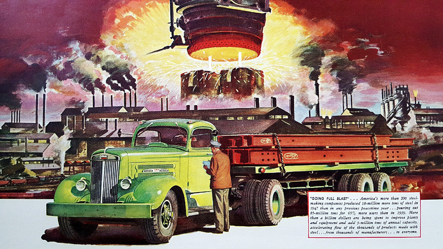 1948 White Motor Company - Original Vintage Poster