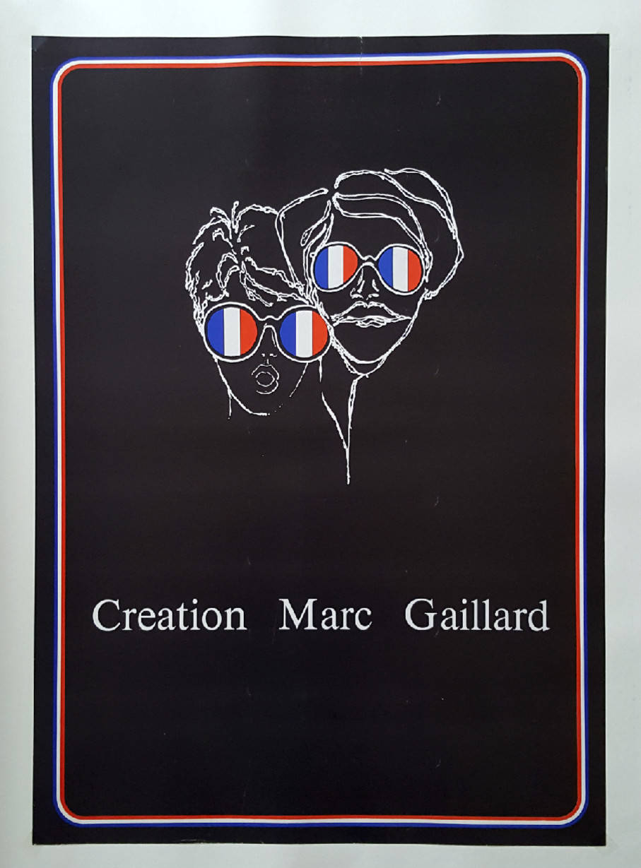 1970s Marc Gaillard Sunglass Fashion - Original Vintage Poster