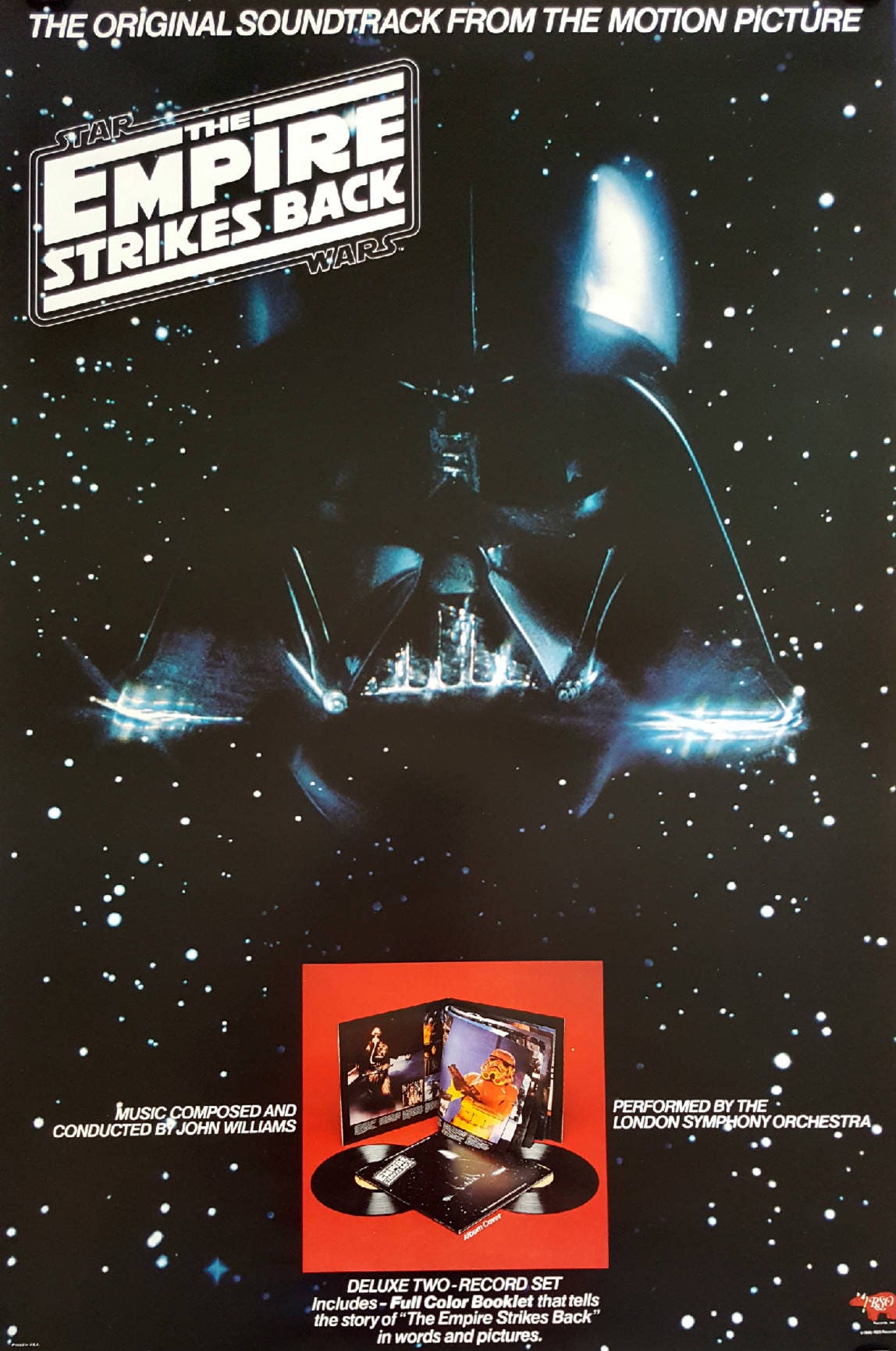 1980 Star Wars The Empire Strikes Back (Soundtrack Version) - Original Vintage Poster