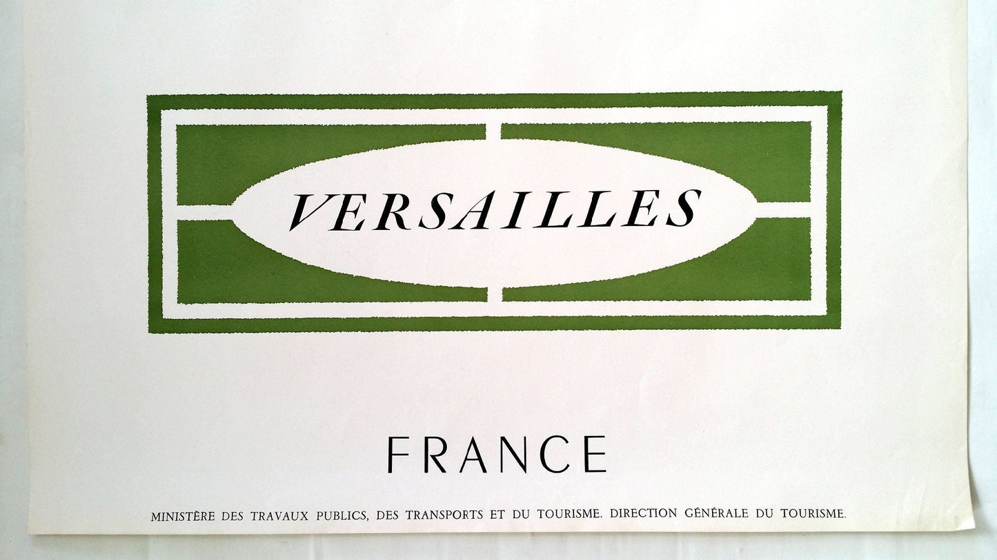 1960s France, Château de Versailles I - Original Vintage Poster