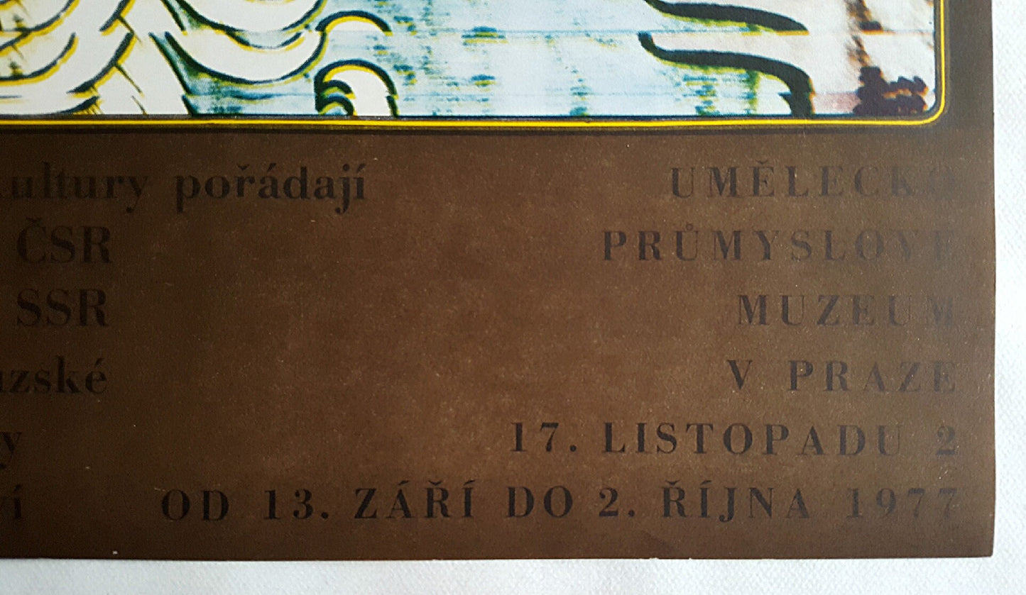1977 Art Nouveau Poster Exhibition - Original Vintage Poster