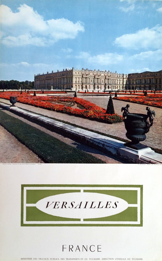 1960s France, Château de Versailles I - Original Vintage Poster