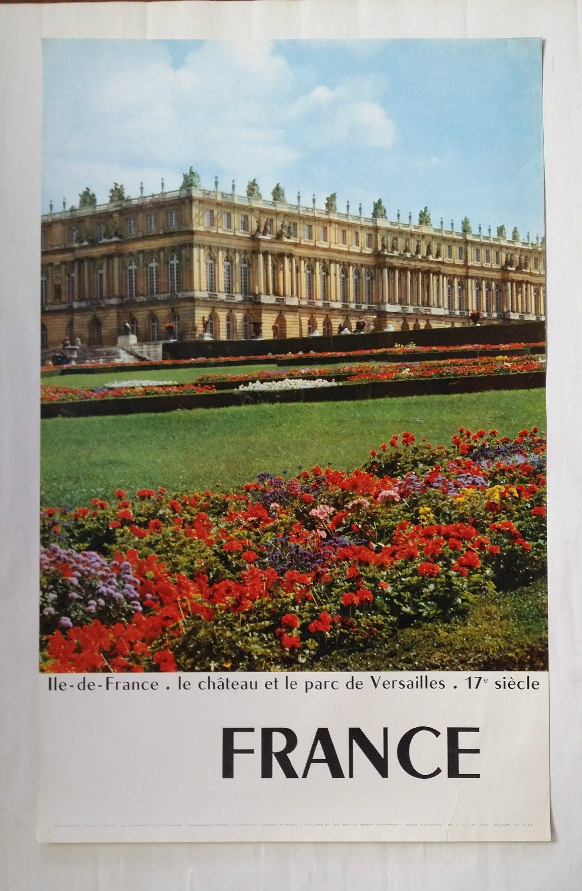 1960s France, Château de Versailles II - Original Vintage Poster