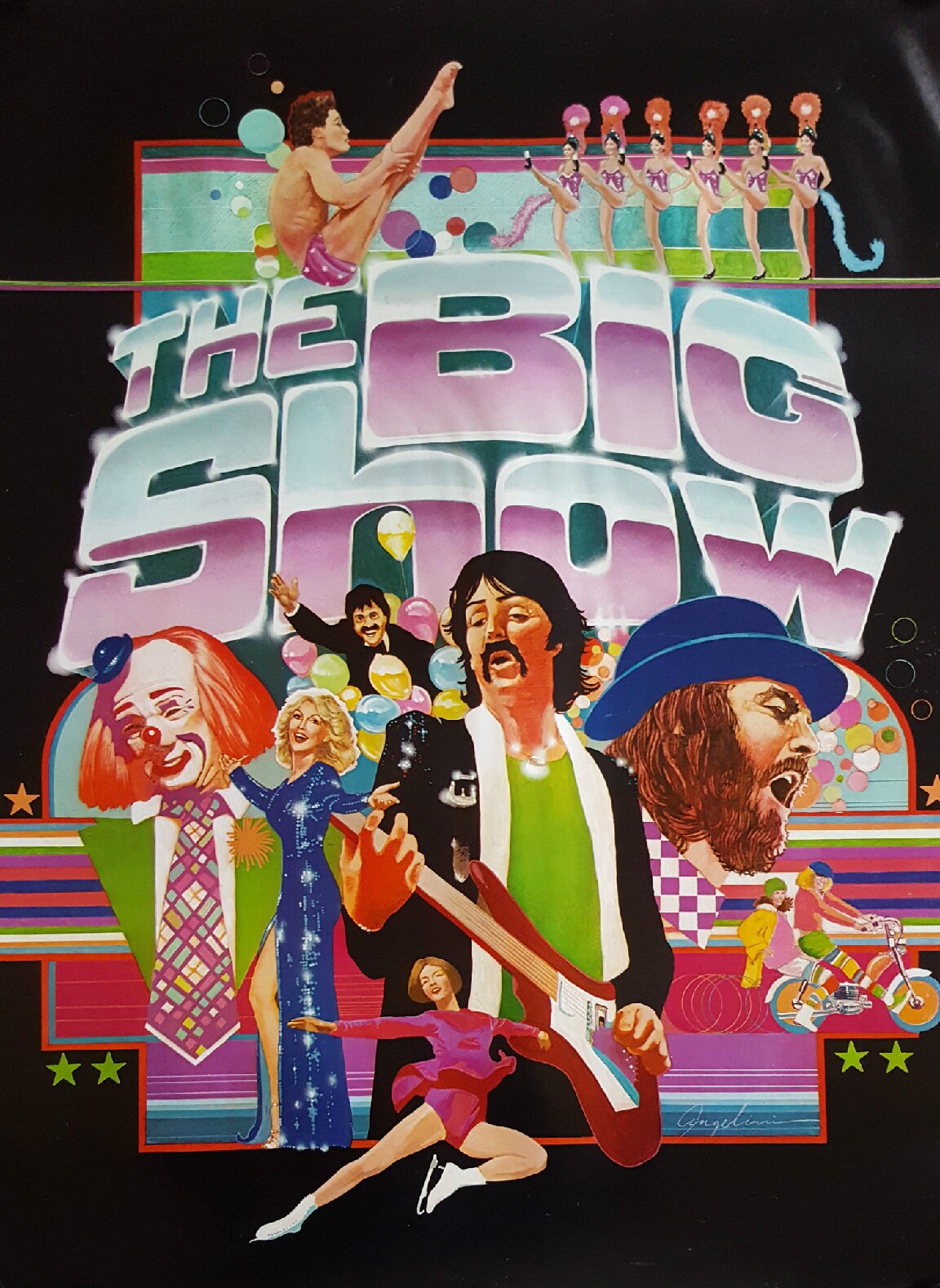 1980s The Big Show feat. Paul McCartney and Chuck Mangioni - Original Vintage Poster