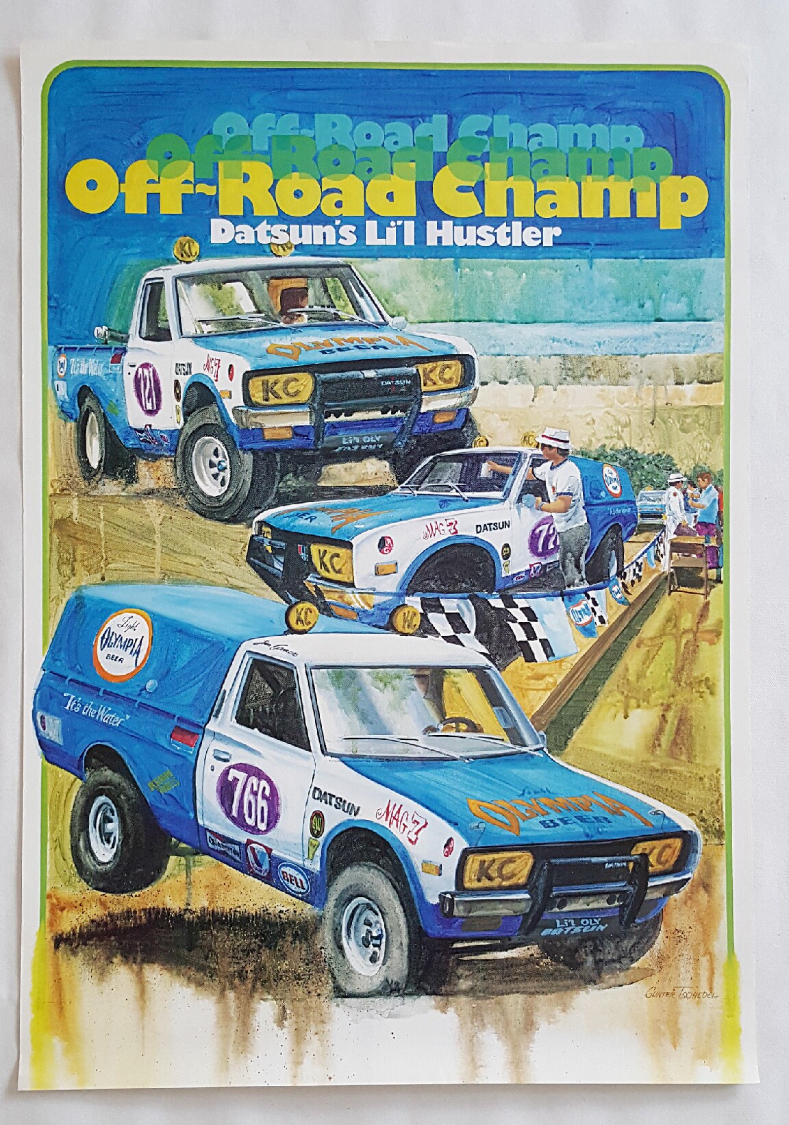 1970s Off-Road Champ Datsun's Li'l Hustler - Original Vintage Poster