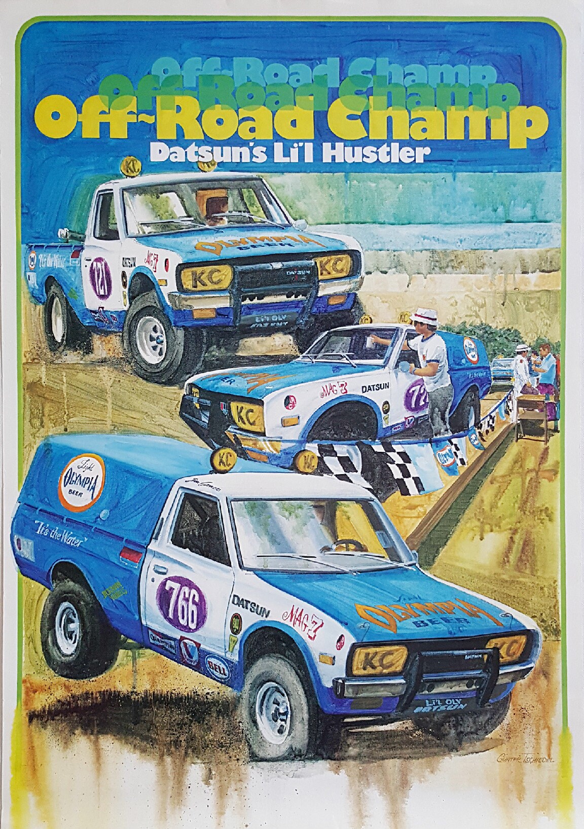 1970s Off-Road Champ Datsun's Li'l Hustler - Original Vintage Poster