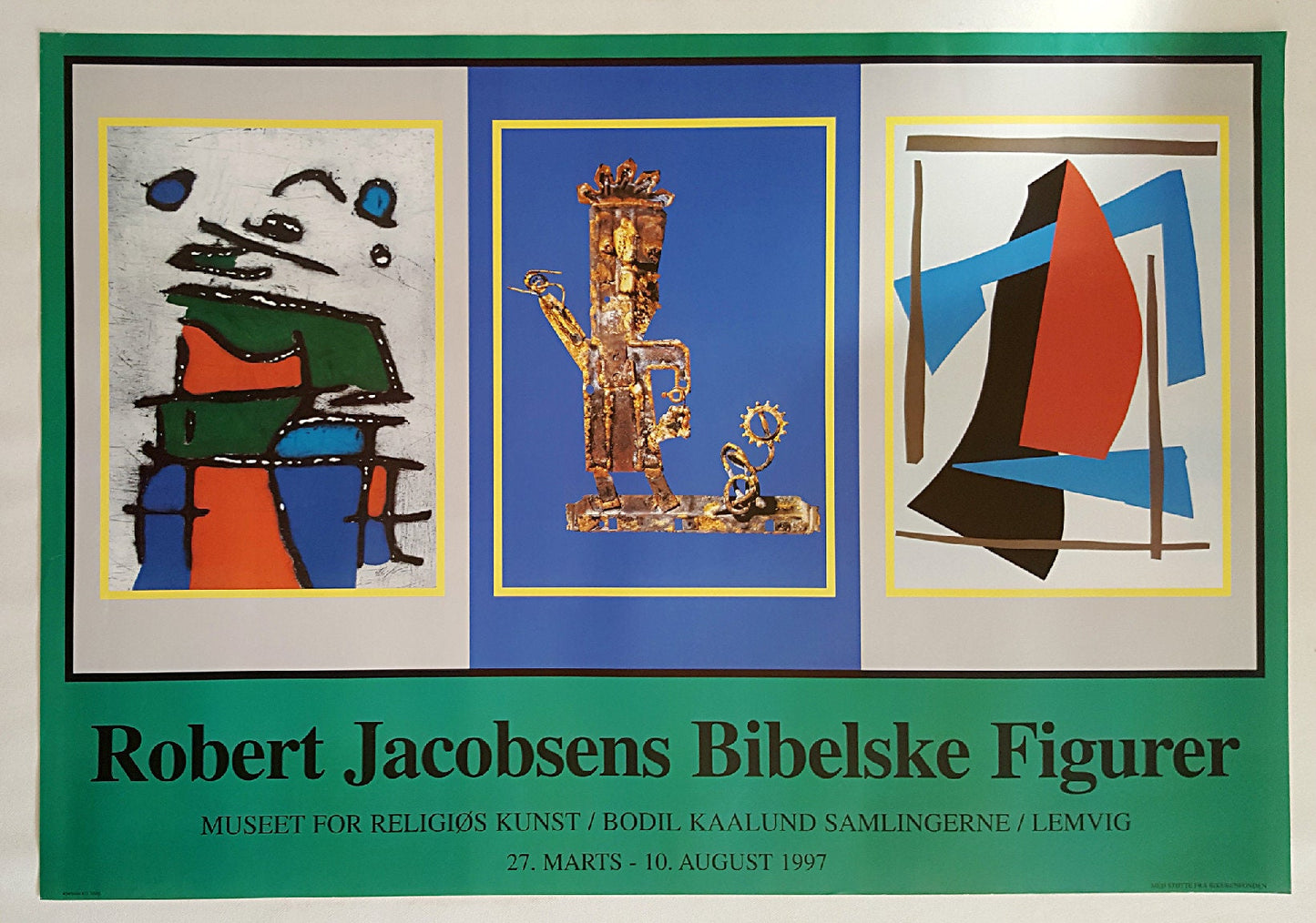 1997 Robert Jacobsen Sculpture Exhibition Poster - Original Vintage Poster