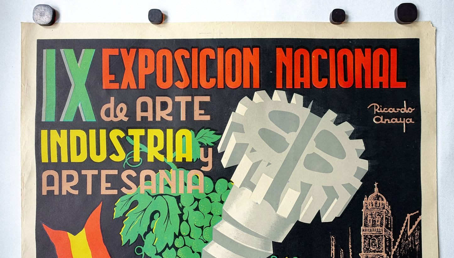 1959 Industry and Handcraft Fair in Montilla - Original Vintage Poster