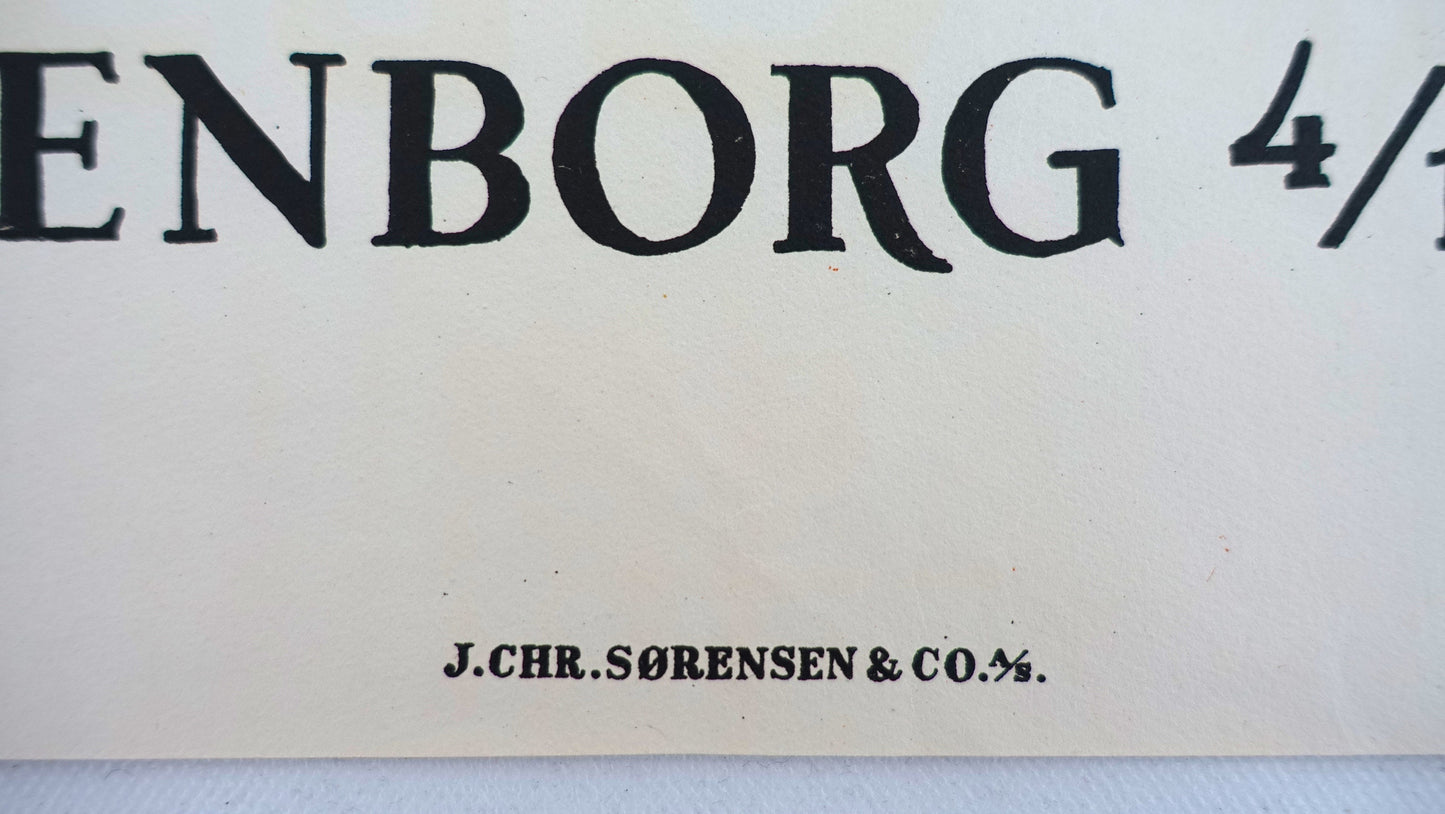 1948 Danish Arts Exhibition Poster Charlottenborg - Original Vintage Poster