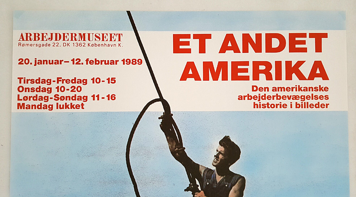 1989 Another America Exhibition Poster - Original Vintage Poster