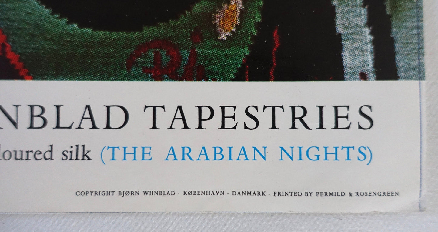1972 The Wiinblad Tapestries - The Arabian Nights (Third Theme) - Original Vintage Poster