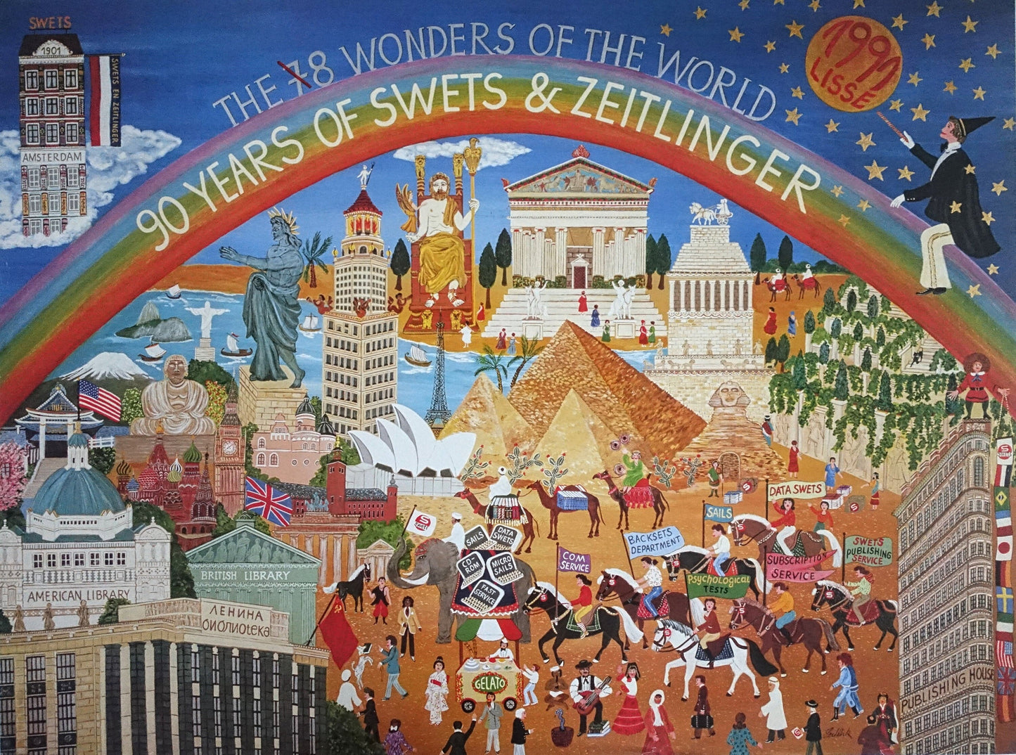 1991 Wonders of the World by Swets & Zeitlinger - Original Vintage Poster